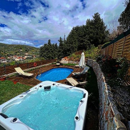 Ampelos Cretan Villa - Private Pool & Heated Ozone Jacuzzi Yerolákkos Exteriér fotografie